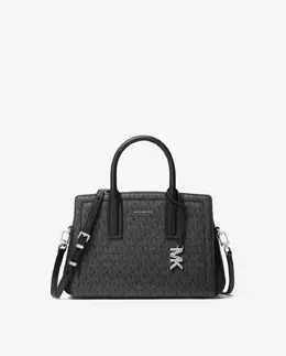 Женская сумка-портфель Laila с логотипом Michael Kors, черный mp_0478263_30s5s9is1v | negro