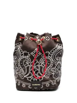 Sandro leather bucket bag 28201110