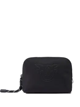 Pinko logo-embossed make up bag 27215706