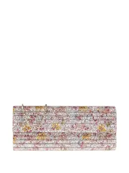 Jimmy Choo floral-embellished clutch bag 30563813
