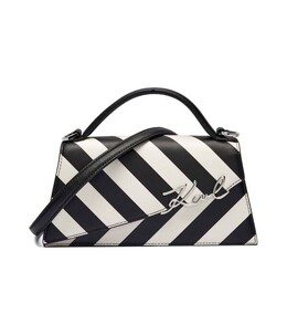 Сумка-тоут кожаная Karl Lagerfeld K/Signature, черный kl251w000069c5300os | nero