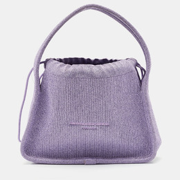 Alexander Wang Purple Ribbed Knit Fabric Small Ryan Bag 1163368