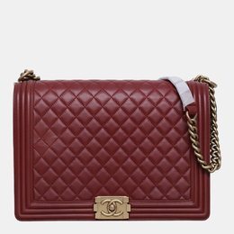 Chanel Burgundy Large Boy Bag 1163094