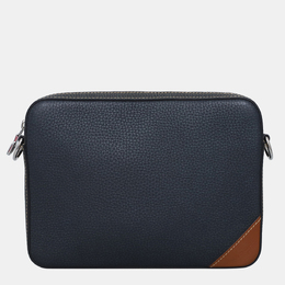 Louis Vuitton Blue Tan Leather Trio Messenger Bag 1163077