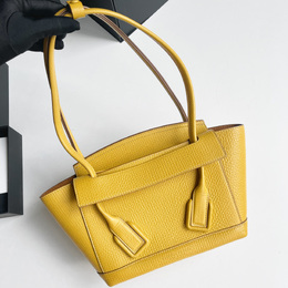 Bottega Veneta Mustard Yellow Leather Small Aroc 33 Tote 1143513