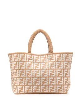 Fendi 2010-2025 Large Zucca Cashmere Shopper tote bag 30848278
