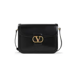 Valentino Garavani-Black Calf Leather Shoulder Bag-Uomo 51977477456212