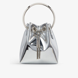 Сумка через плечо Bon Bon из металлизированной ткани Jimmy Choo, серебряный r04153366 | silver