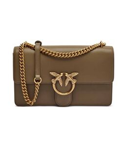 Кожаная сумка через плечо Love One Classic Pinko, хаки pi251w000080c5500os | chaki