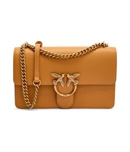 Кожаная сумка через плечо Love One Classic Pinko, коричневый pi251w000080c6700os | ruda