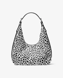 Сумка через плечо Nolita из меха с принтом Michael Kors, черный 197853297395 | negro