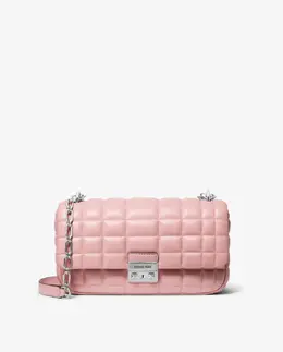 Сумка через плечо из стеганой кожи Tribeca Michael Kors, розовый 197853456396 | rosa