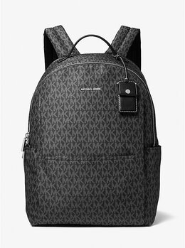 Рюкзак из соболя с крупным фирменным логотипом Michael Kors, черный 30t5s3xb3u | black