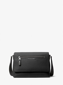 Сумка-Мессенджер Hudson из шагреневой кожи небольшого размера Michael Kors, черный 33t5lhdm0l | black