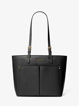 Сумка-Тоут Jet set среднего размера с карманом Michael Kors, черный 35f3gtvt8b | black