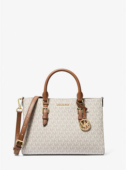Сумка-Портфель Sally 2-в-1 среднего размера с логотипом Michael Kors, мультиколор 30s3gyds8b | vanilla/acorn