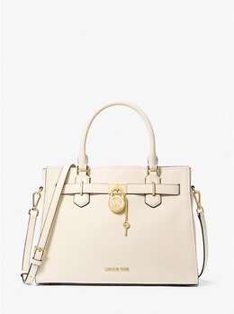 Сумка Hamilton из кожи среднего размера Michael Kors, бежевый 35t1ghms2l | lt cream