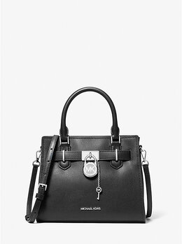 Сумка Hamilton кожаная маленькая Michael Kors, черный 35s3shms1l | black