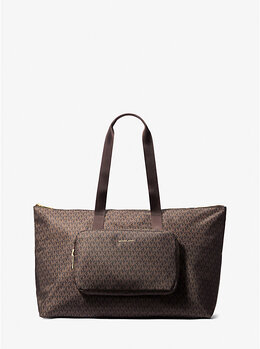 Сумка-Тоут Tanner с большим логотипом, двухсторонняя, складная Michael Kors, коричневый 30t5gtnt3c | brown