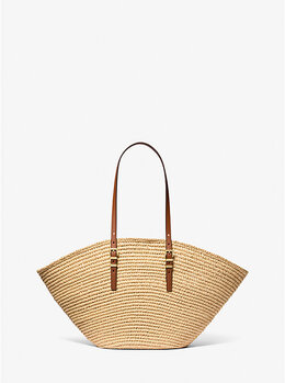 Большая сумка ручной вязки Isa Michael Kors, мультиколор 30s5g9ft9w | natural/luggage