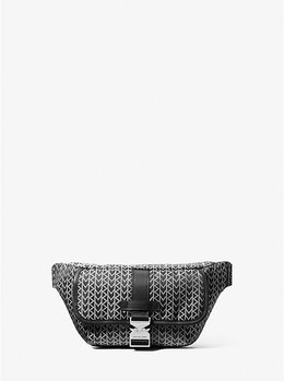 Жаккардовая сумка-слинг с логотипом Eli mk2000 Michael Kors, черный 33t5seey5o | black