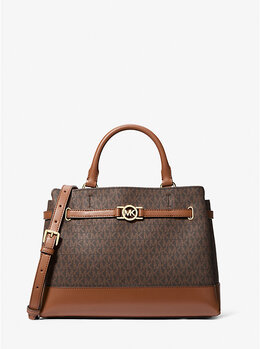 Сумка с большим фирменным логотипом Reed Michael Kors, коричневый 35f4g6rs3b | brown