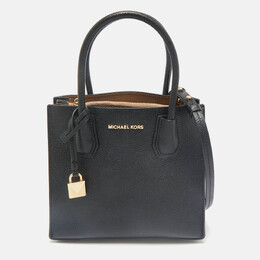 Michael Kors Black Leather Mini Mercer Tote 1164257