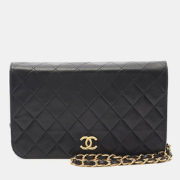 Chanel Black Quilted Leather Full Flap Shoulder Bag 1163916