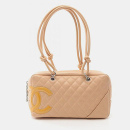 Chanel Beige Quilted Leather Cambon Ligne Bowler Bag 1163900