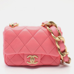 Chanel Pink Mini Quilted Lambskin Funky Town Flap Bag 1163942