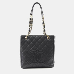 Chanel Black Leather PST Chain Shoulder Bag 1163932