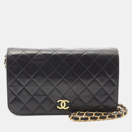 Chanel Black Quilted Leather Full Flap Shoulder Bag 1163922