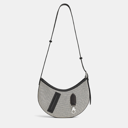 Hermes Ecru Black Sac P'tit Arcon Toile & Cuir Bag 1163539