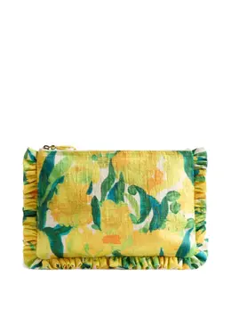 La Doublej floral-print clutch bag 30065533