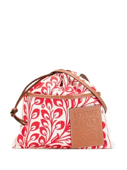Loewe 2019 William de Morgan Small Anagram Canvas Drawstring crossbody bag 30814685