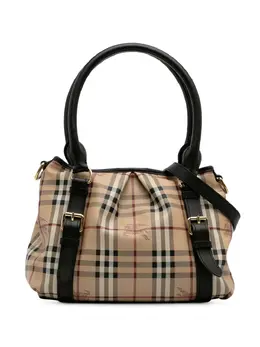 Burberry 2000-2017 Haymarket Check Coated Canvas satchel 30864838