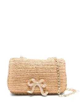 Self-Portrait bow-detail shoulder bag 30632257