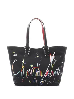Christian Louboutin 2020s small Cabata spike-embellished beach bag 30647097