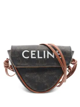 Celine 2010s logo-print shoulder bag 30647414