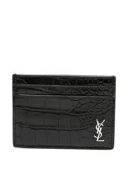 Saint Laurent embossed leather wallet 30199648