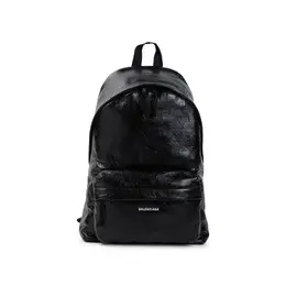 Balenciaga-Black Lamb Leather Explorer Backpack-Uomo 52012826558804