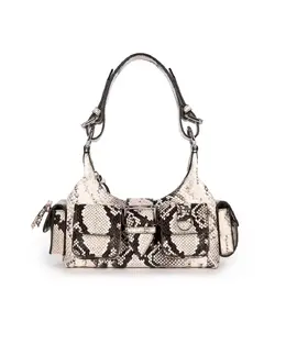 Маленькая сумка через плечо Amelia из кожи с эффектом питона The Kooples, черный mp_0636605_afsamelias26tu | negro
