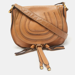 Chloe Brown Leather Medium Marcie Crossbody Bag 1165049