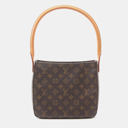 Louis Vuitton Looping MM Shoulder Bag Monogram Canvas Brown 1164091