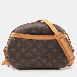 Louis Vuitton Blois Shoulder Crossbody Bag Monogram Leather Brown 1164135