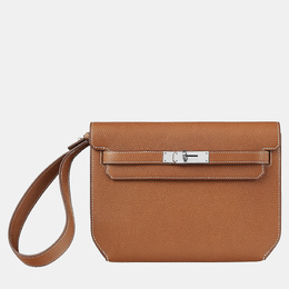 Hermes Fauve Kelly Depeches 25 Pouch Bag 1163554