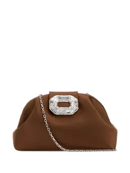 Amina Muaddi sculpted satin evening bag 30616188