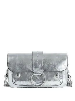 Сумка через плечо с эффектом металлик Zadig & Voltaire, серебяный 30544846 | серебристый