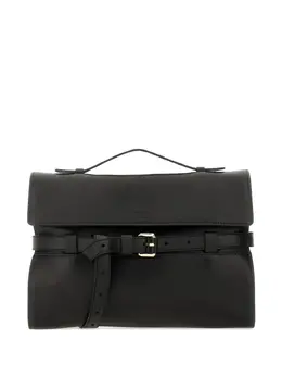 Moschino belted leather tote bag 30134100