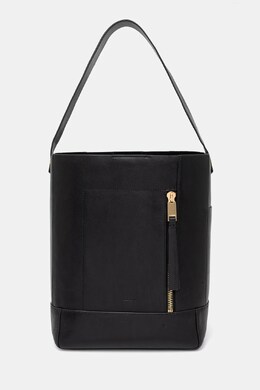 Кожаная сумка Allsaints ALBA HOBO, черный ppya-tod3nd_99x